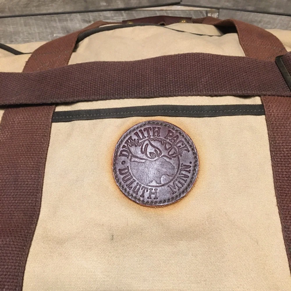 Duluth Pack Commuter Laptop Everyday Travel Briefcase Brown Leather Bag Business